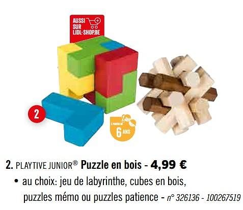 puzzle bois lidl