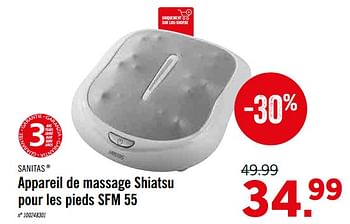 promotion Lidl: Sanitas appareil de massage shiatsu pour ...