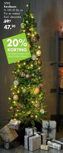 Promoties Spike kerstboom - Huismerk - Casa - Geldig van 28/10/2019 tot 24/11/2019 bij Casa