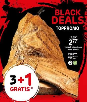 Promoties Zak houtblokken - Golden Flame - Geldig van 13/11/2019 tot 03/12/2019 bij Brico