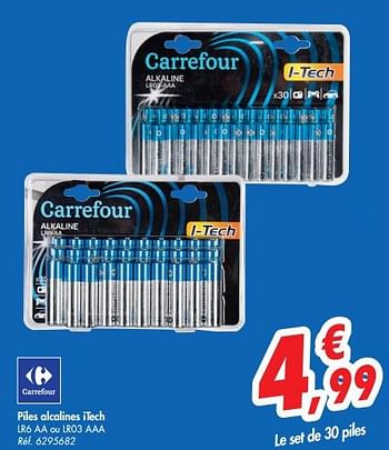 Pile LR03 AAA i-tech Carrefour