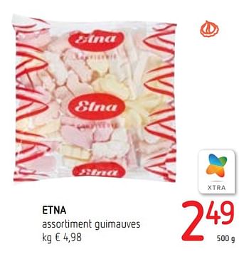 Promoties Etna assortiment guimauves - Etna - Geldig van 07/11/2019 tot 20/11/2019 bij Spar (Colruytgroup)