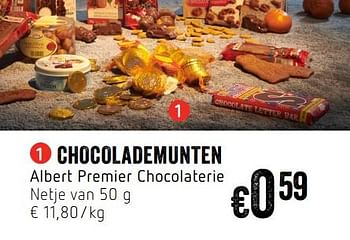 Promoties Chocolademunten albert premier chocolaterie - Huismerk - Delhaize - Geldig van 07/11/2019 tot 13/11/2019 bij Delhaize