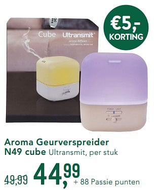 Promoties Aroma geurverspreider n49 cube ultransmit - Huismerk - Holland & Barrett - Geldig van 04/11/2019 tot 01/12/2019 bij Holland & Barret