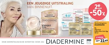 Promoties Dagcrème expert glow anti-age - Diadermine - Geldig van 06/11/2019 tot 19/11/2019 bij DI
