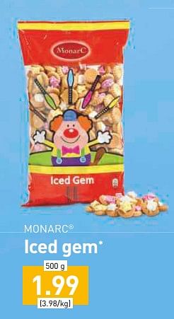 Promotions Iced gem - Monarc - Valide de 01/11/2019 à 06/12/2019 chez Aldi