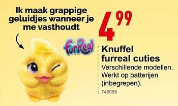 Promoties Knuffel furreal cuties - Huismerk - Trafic  - Geldig van 30/10/2019 tot 06/12/2019 bij Trafic