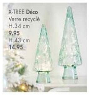 Promotions X.tree déco verre recyclé - Produit maison - Casa - Valide de 28/10/2019 à 24/11/2019 chez Casa