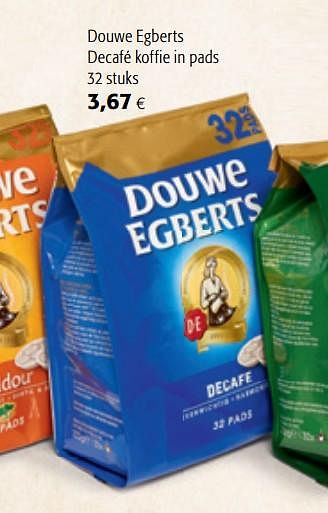 Promoties Douwe egberts decafé koffie in pads - Douwe Egberts - Geldig van 06/11/2019 tot 19/11/2019 bij Colruyt