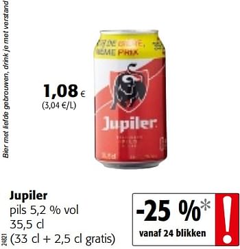 Promoties Jupiler pils - Jupiler - Geldig van 06/11/2019 tot 19/11/2019 bij Colruyt