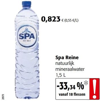 Promoties Spa reine natuurlijk mineraalwater - Spa - Geldig van 06/11/2019 tot 19/11/2019 bij Colruyt