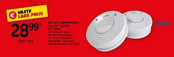 Promoties Set van 2 rookdetectoren sa-120 alecto - Alecto - Geldig van 13/11/2019 tot 03/12/2019 bij BricoPlanit