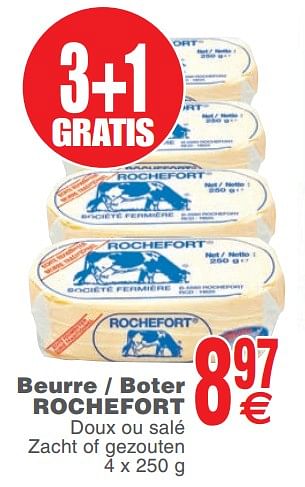 Promoties Beurre - boter rochefort - Rochefort - Geldig van 12/11/2019 tot 18/11/2019 bij Cora