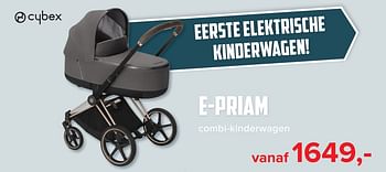 Promoties E-priam combi-kinderwagen - Cybex - Geldig van 01/11/2019 tot 07/12/2019 bij Baby-Dump