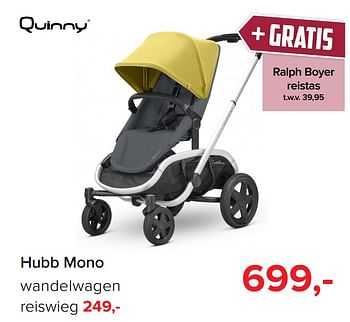Promoties Hubb mono wandelwagen reiswieg - Quinny - Geldig van 01/11/2019 tot 07/12/2019 bij Baby-Dump