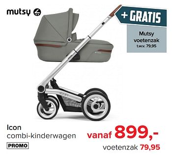 Promoties Icon combi-kinderwagen - Mutsy - Geldig van 01/11/2019 tot 07/12/2019 bij Baby-Dump