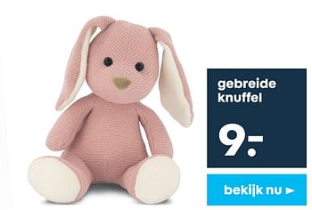 Promoties Gebreide knuffel - Huismerk - Hema - Geldig van 06/11/2019 tot 19/11/2019 bij Hema