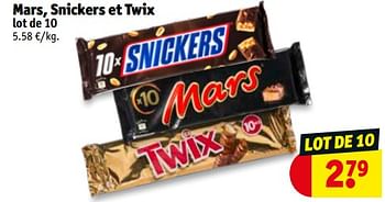 Promoties Mars, snickers et twix - Huismerk - Kruidvat - Geldig van 12/11/2019 tot 24/11/2019 bij Kruidvat