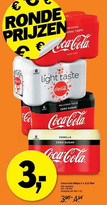 Promoties Coca-cola blikjes - Coca Cola - Geldig van 11/11/2019 tot 17/11/2019 bij Albert Heijn