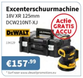 Promoties Dewalt excenterschuurmachine - DeWalt - Geldig van 07/11/2019 tot 20/11/2019 bij Cevo Market