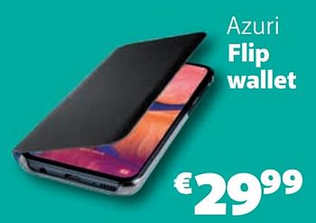 Promoties Azuri flip wallet - Azuri - Geldig van 10/11/2019 tot 07/12/2019 bij Base