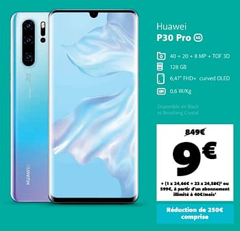 Promotions Huawei p30 pro - Huawei - Valide de 10/11/2019 à 07/12/2019 chez Base