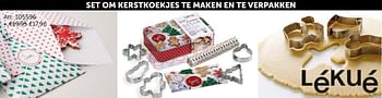Promotions Set om kerstkoekjes te maken en te verpakken - Lékué - Valide de 19/11/2019 à 26/12/2019 chez Zelfbouwmarkt