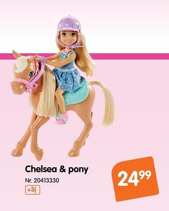 Promotions Chelsea + pony - Mattel - Valide de 06/11/2019 à 19/11/2019 chez Fun