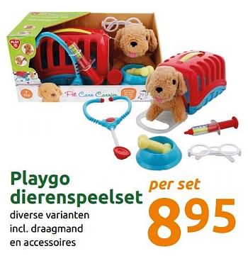 Promoties Playgo dierenspeelset - Play-Go - Geldig van 13/11/2019 tot 19/11/2019 bij Action