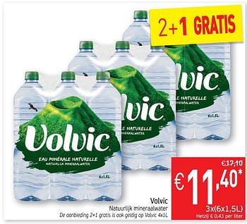 Promoties Volvic natuurlijk mineraalwater - Volvic - Geldig van 12/11/2019 tot 17/11/2019 bij Intermarche