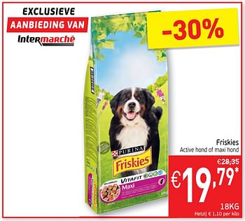 Promotions Friskies active hond of maxi hond - Purina - Valide de 12/11/2019 à 17/11/2019 chez Intermarche