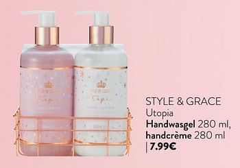 Promotions Style + grace utopia handwasgel , handcrème 2 - Style - Valide de 06/11/2019 à 31/12/2019 chez DI