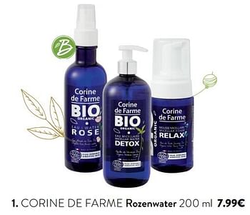 Promoties Corine de farme rozenwater - Corine de farme - Geldig van 06/11/2019 tot 31/12/2019 bij DI