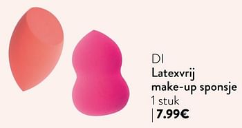 Promoties Di latexvrij make-up sponsje - Huismerk - DI - Geldig van 06/11/2019 tot 31/12/2019 bij DI