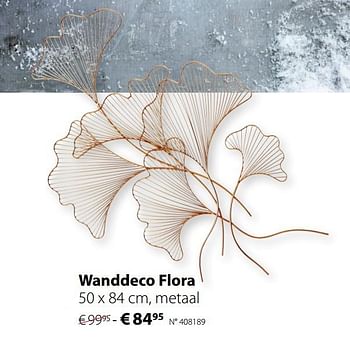 Promoties Wanddeco flora - Huismerk - Unikamp - Geldig van 11/11/2019 tot 08/12/2019 bij Unikamp