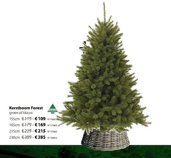 Promoties Kerstboom forest groen of blauw - Triumph tree - Geldig van 11/11/2019 tot 08/12/2019 bij Unikamp