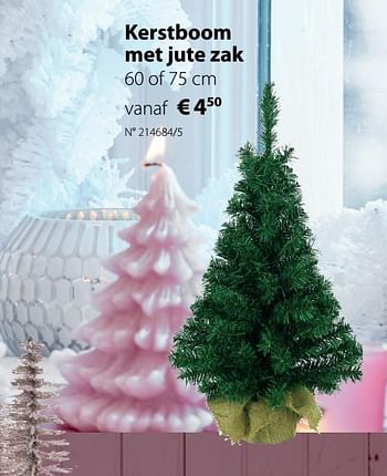 Promoties Kerstboom met jute zak - Huismerk - Unikamp - Geldig van 11/11/2019 tot 08/12/2019 bij Unikamp
