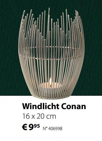 Promotions Windlicht conan - Produit maison - Unikamp - Valide de 11/11/2019 à 08/12/2019 chez Unikamp