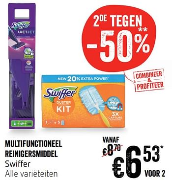 Promoties Multifunctioneel reinigersmiddel swiffer - Swiffer - Geldig van 14/11/2019 tot 20/11/2019 bij Delhaize