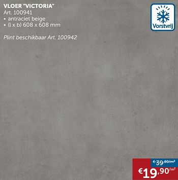Promoties Vloer victoria - Huismerk - Zelfbouwmarkt - Geldig van 19/11/2019 tot 26/12/2019 bij Zelfbouwmarkt