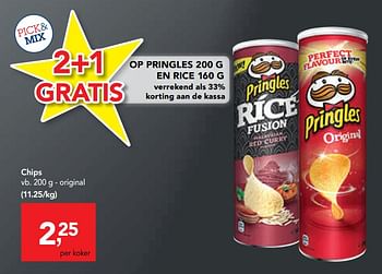 Promoties Chips original - Pringles - Geldig van 20/11/2019 tot 03/12/2019 bij Makro