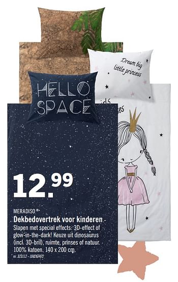 Promoties Dekbedovertrek voor kinderen - Meradiso - Geldig van 18/11/2019 tot 31/12/2019 bij Lidl