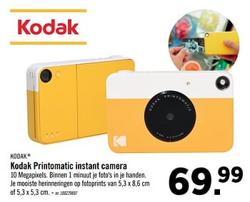 Promoties Kodak kodak printomatic instant camera - Kodak - Geldig van 18/11/2019 tot 31/12/2019 bij Lidl
