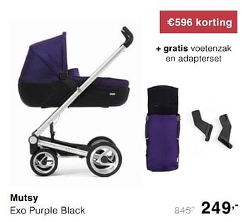 Promoties Mutsy exo purple black - Mutsy - Geldig van 17/11/2019 tot 23/11/2019 bij Baby & Tiener Megastore