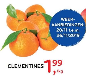 Promotions Clementines - Produit maison - Alvo - Valide de 20/11/2019 à 26/11/2019 chez Alvo