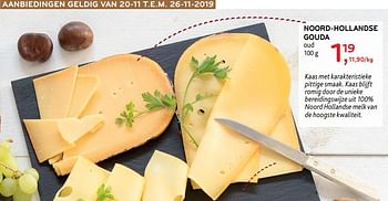 Promotions Noord-hollandse gouda - Produit maison - Alvo - Valide de 20/11/2019 à 26/11/2019 chez Alvo