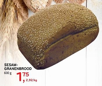 Promoties Sesamgranenbrood - Huismerk - Alvo - Geldig van 20/11/2019 tot 03/12/2019 bij Alvo
