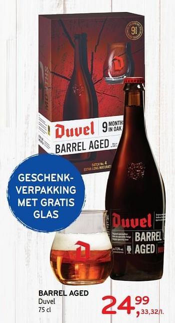 Promoties Barrel aged duvel - Duvel - Geldig van 20/11/2019 tot 03/12/2019 bij Alvo
