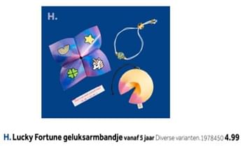 Promoties Lucky fortune geluksarmbandje - Huismerk - Intertoys - Geldig van 14/10/2019 tot 08/12/2019 bij Intertoys
