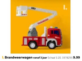 Promoties Brandweerwagen - Huismerk - Intertoys - Geldig van 14/10/2019 tot 08/12/2019 bij Intertoys